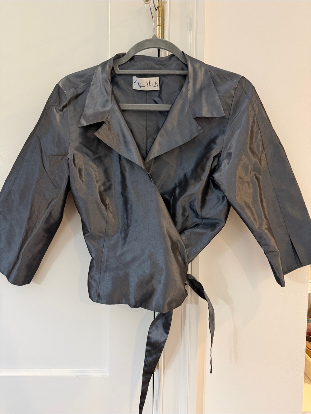 Sylvia Heisel SIlk wrap top